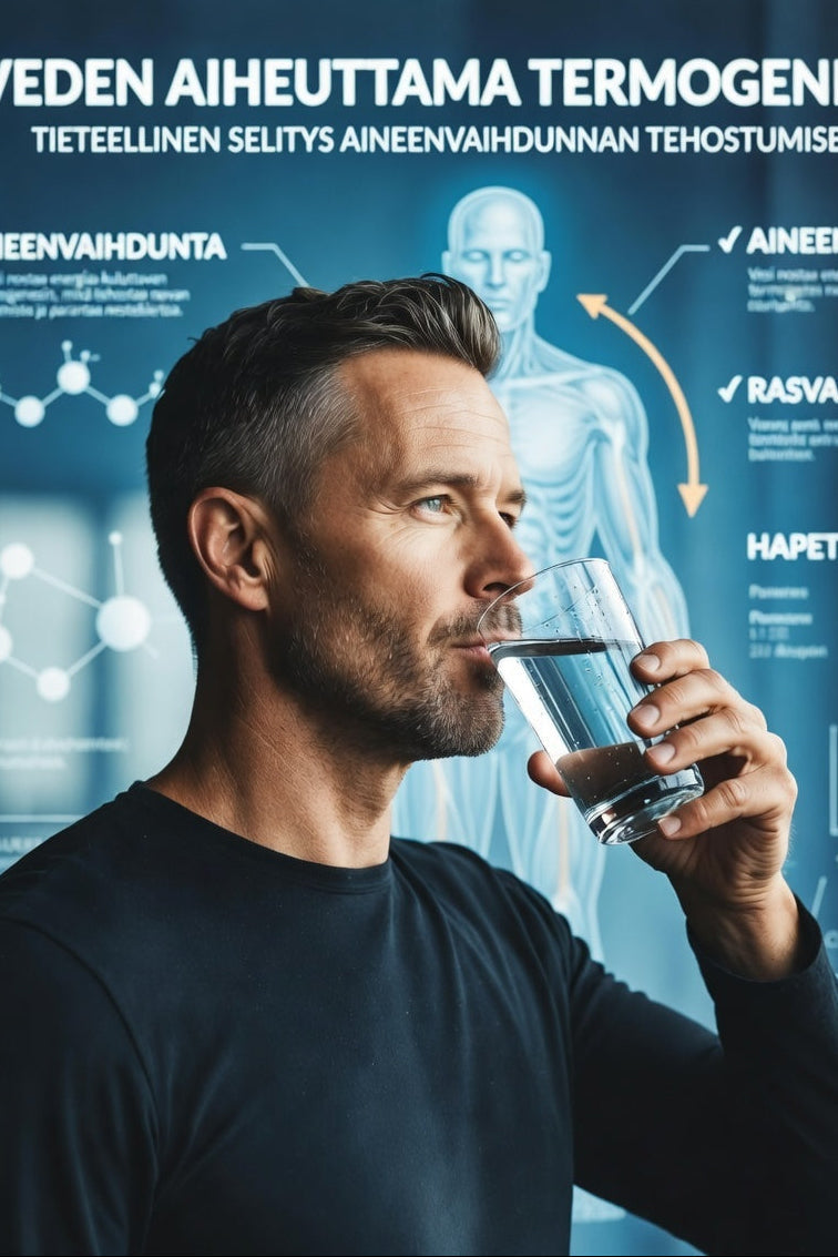 Veden juominen kiihdyttää aineenvaihduntaa